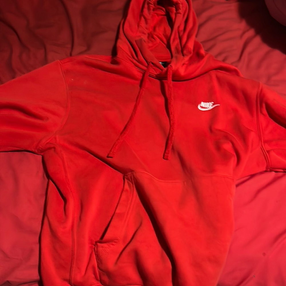 Nike red hoodie M